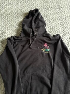 Billabong Black Hooded Sweatshirt with Logo Patch